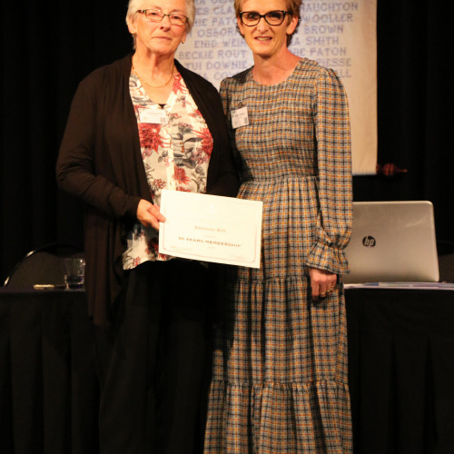 Adrienne Hill 50 year bar recipient