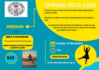 Reminder: “Spring into 2026” Webinar with Mike Stevenson – Sunday, 16 November at 7 PM
