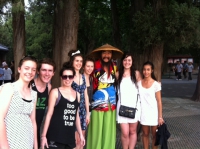 Nicole Harvey, Lewis Gibson, Jessica Findlay, Harriet Lintern, Sarah Gluyas, Emma Cropper & Shirana Rengasamy with a Chinaman